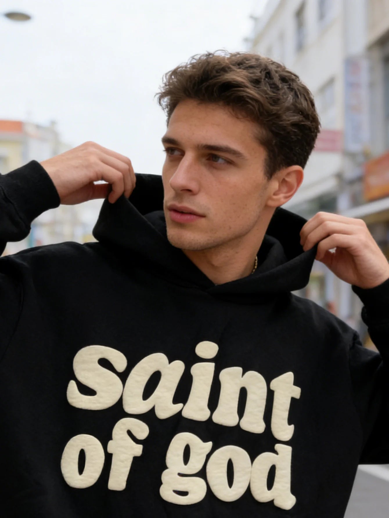 Heavyweight Raw Hem Hoodie