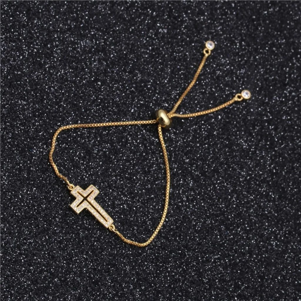 Zirconia Cross Bracelet