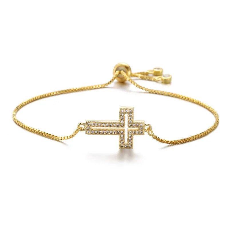 Zirconia Cross Bracelet