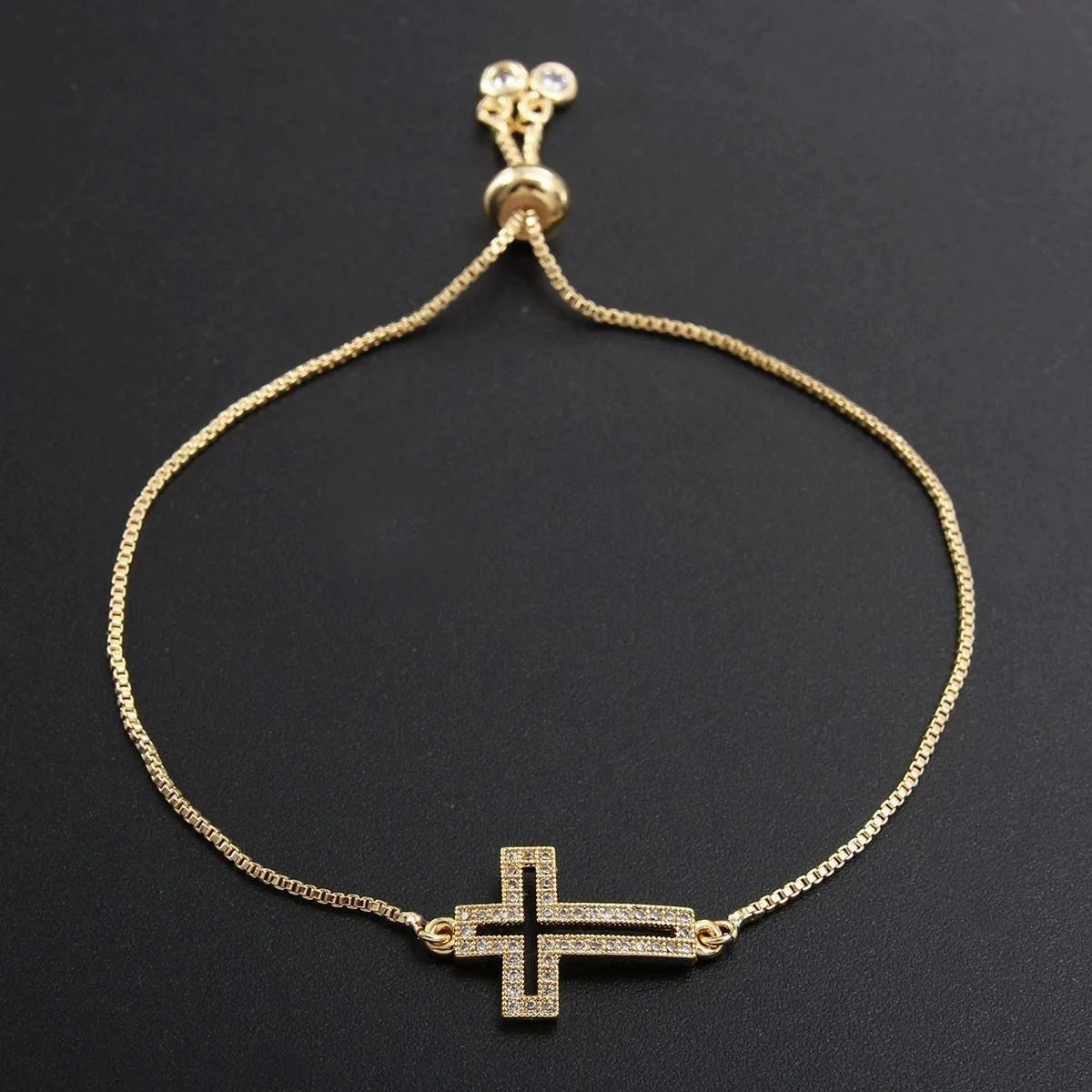 Zirconia Cross Bracelet