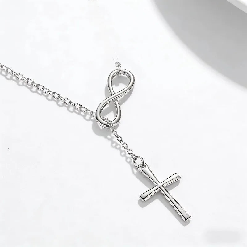 Lucky 8 Cross Necklace