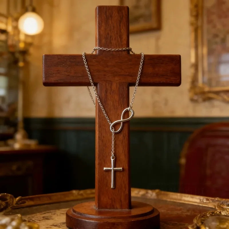 Lucky 8 Cross Necklace