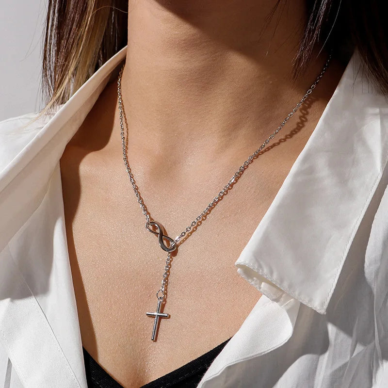Infinity Cross Necklace
