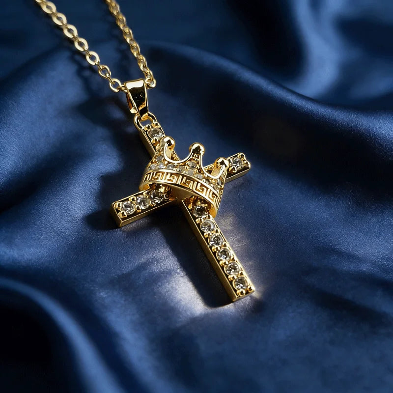 Crown Cross Necklace