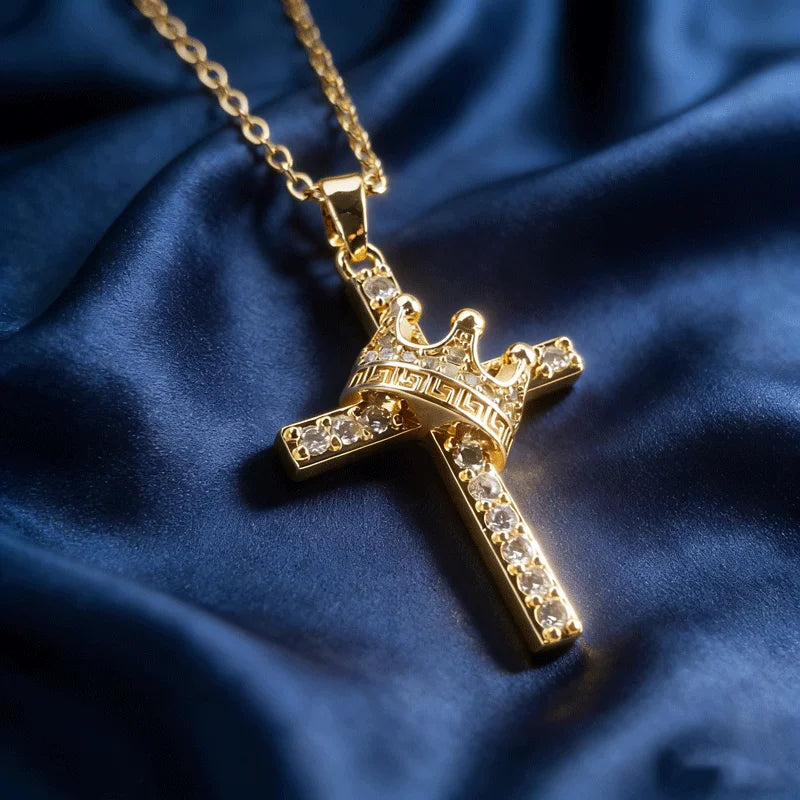 Crown Cross Necklace