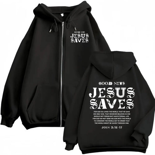 Bible Verse Zip Hoodie