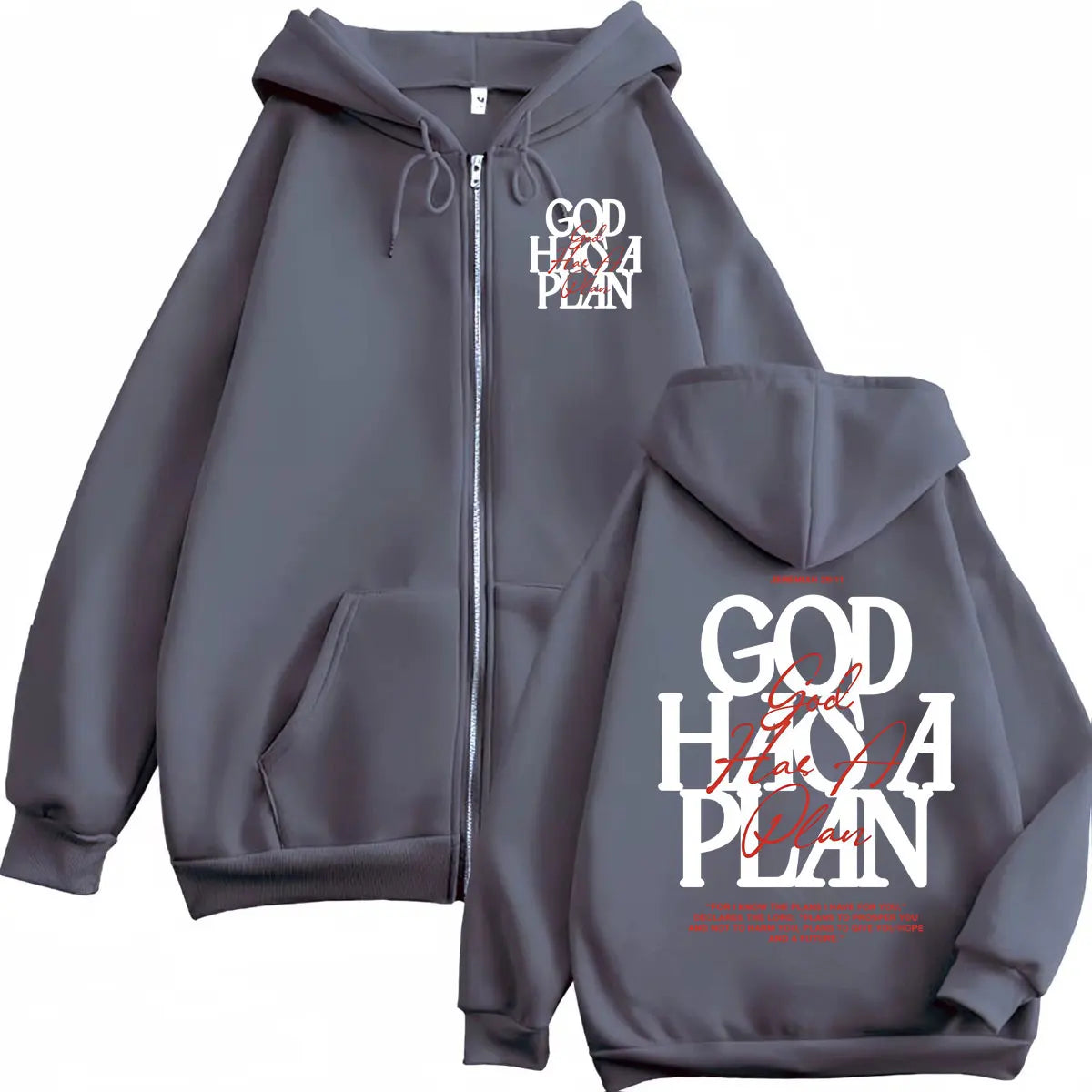 God Has A Plan Zip Hoodie