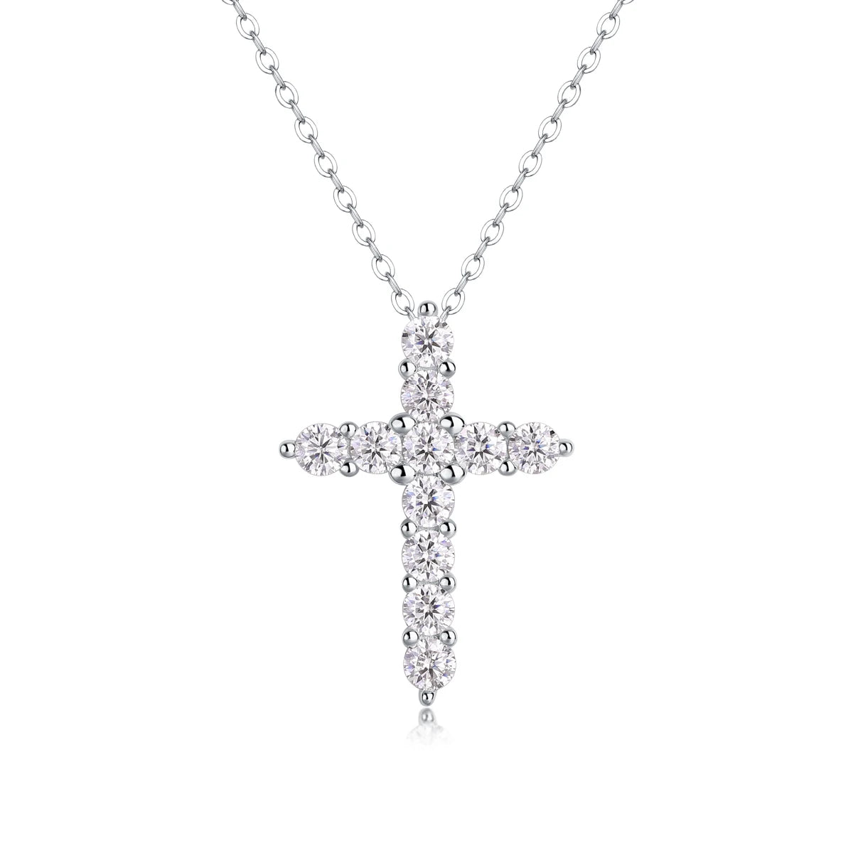 Moissanite Cross Necklace