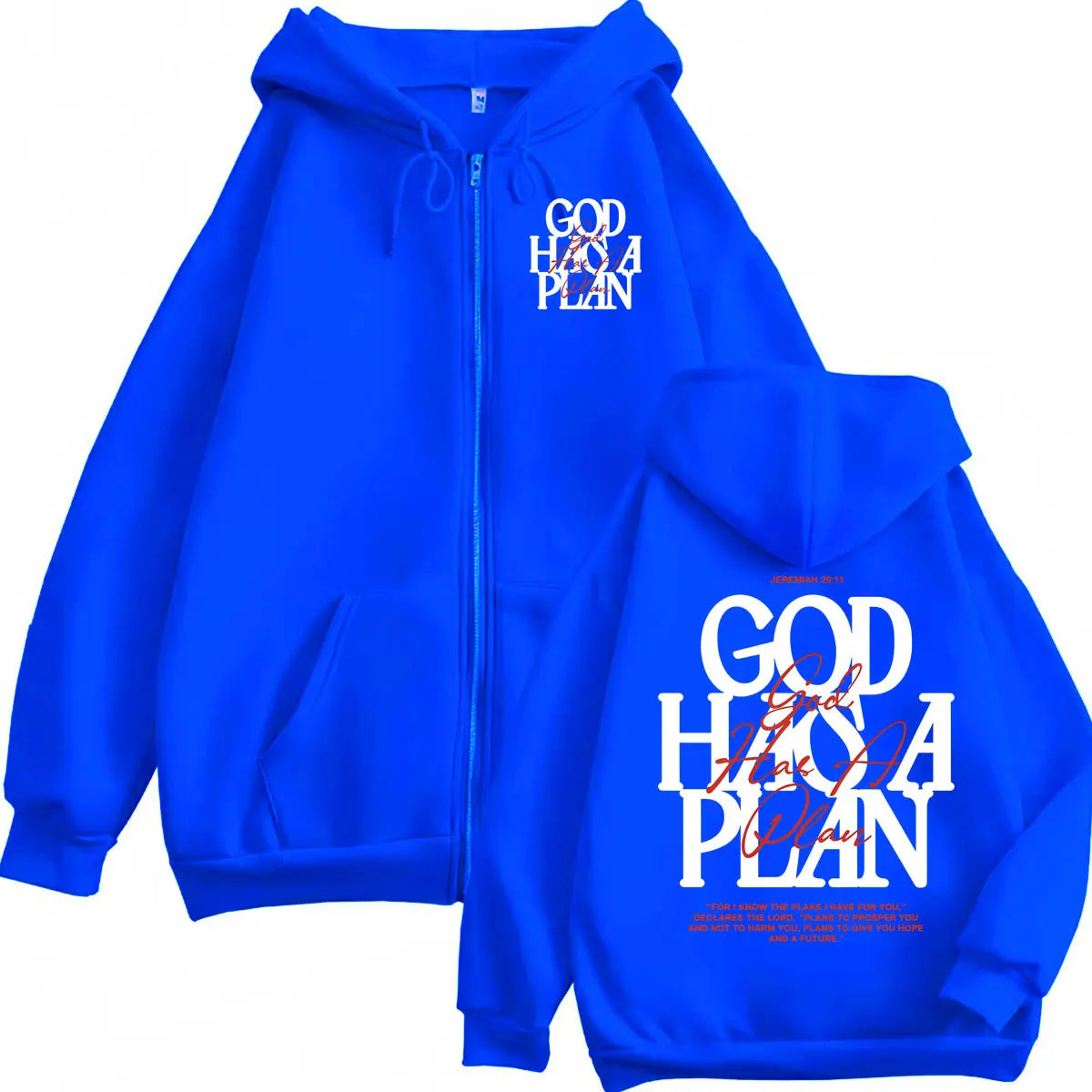 God Has A Plan Zip Hoodie
