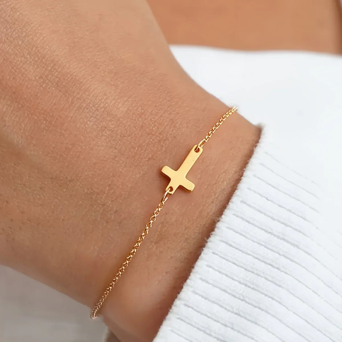 Cross Chain Bracelet
