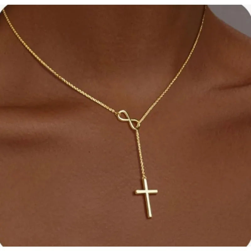 Infinity Cross Necklace
