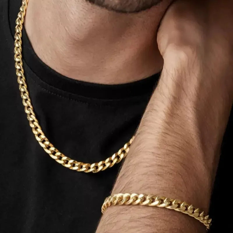 Double Chain Cross Bracelet