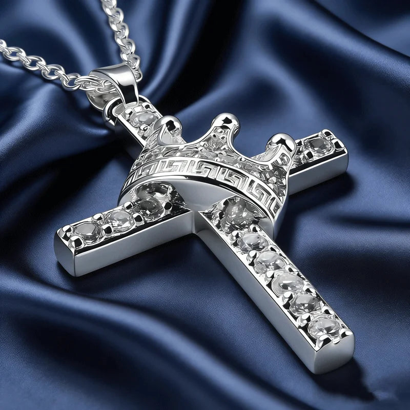 Crown Cross Necklace