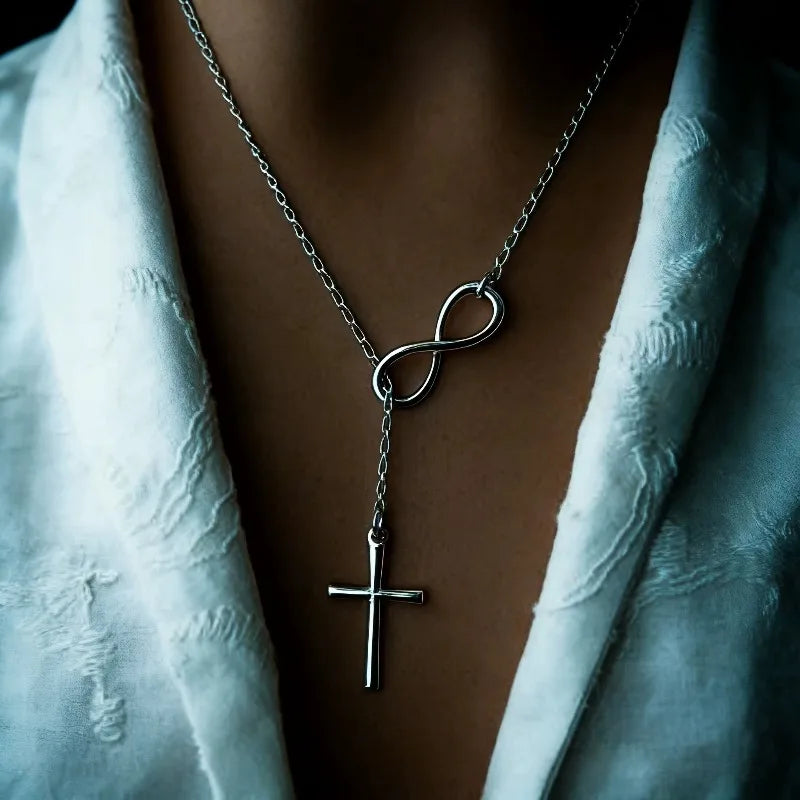 Lucky 8 Cross Necklace