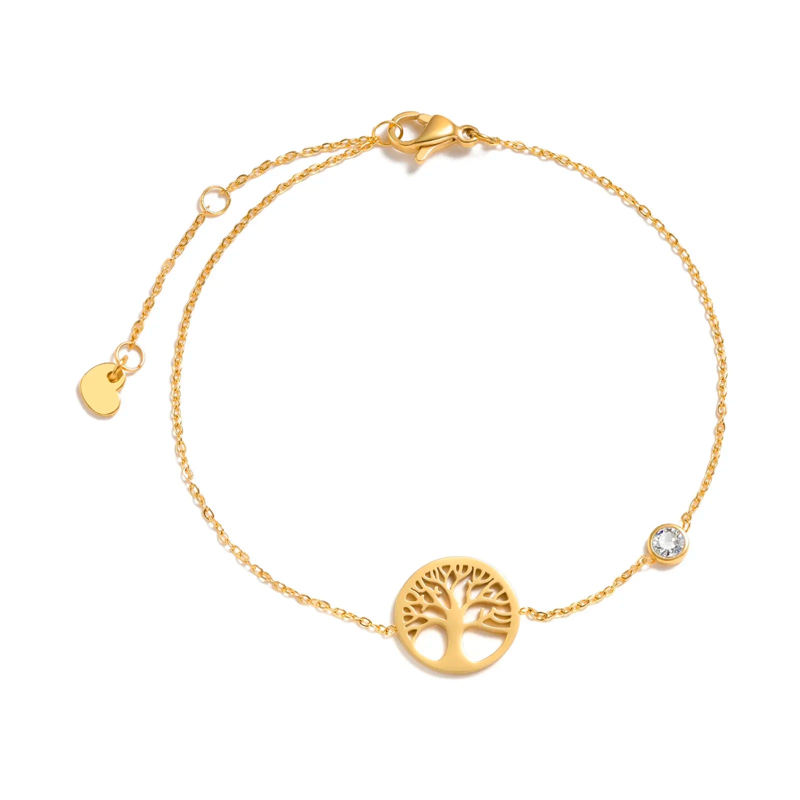 Birthstone Cross Bracelet