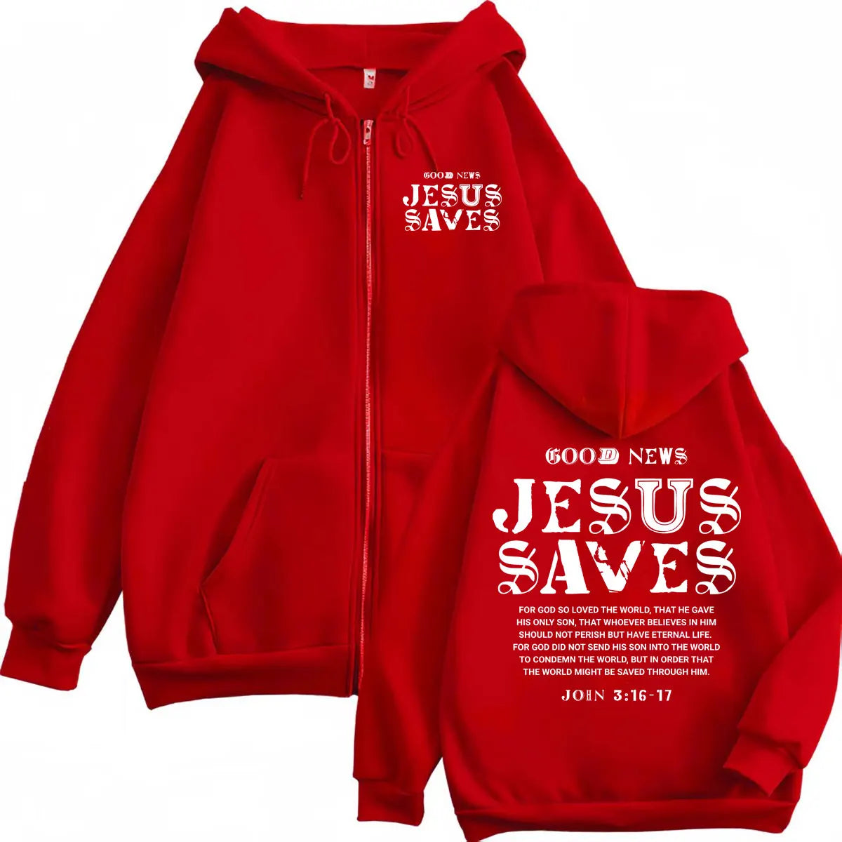 Bible Verse Zip Hoodie