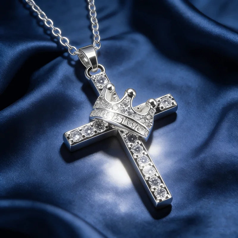 Crown Cross Necklace
