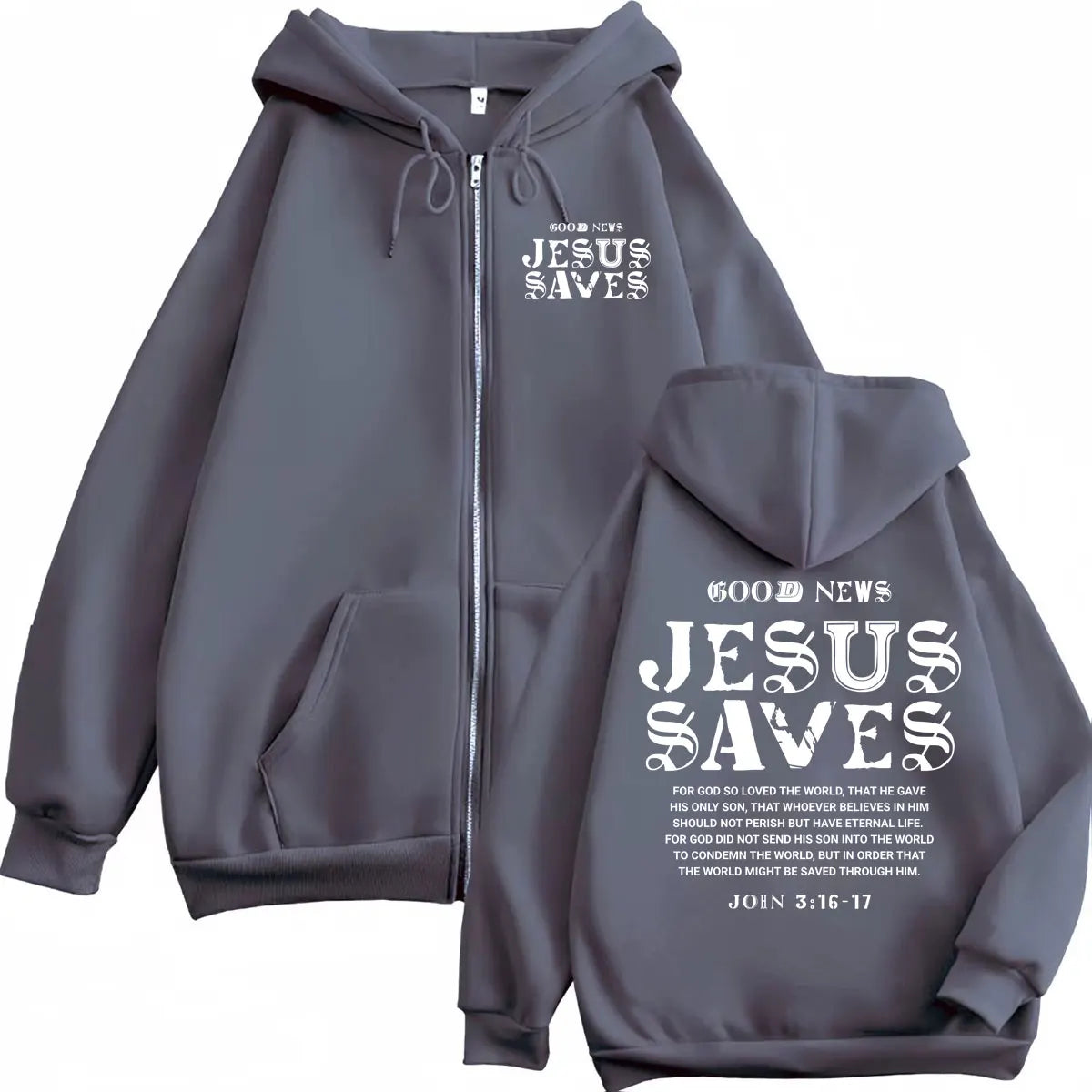 Bible Verse Zip Hoodie