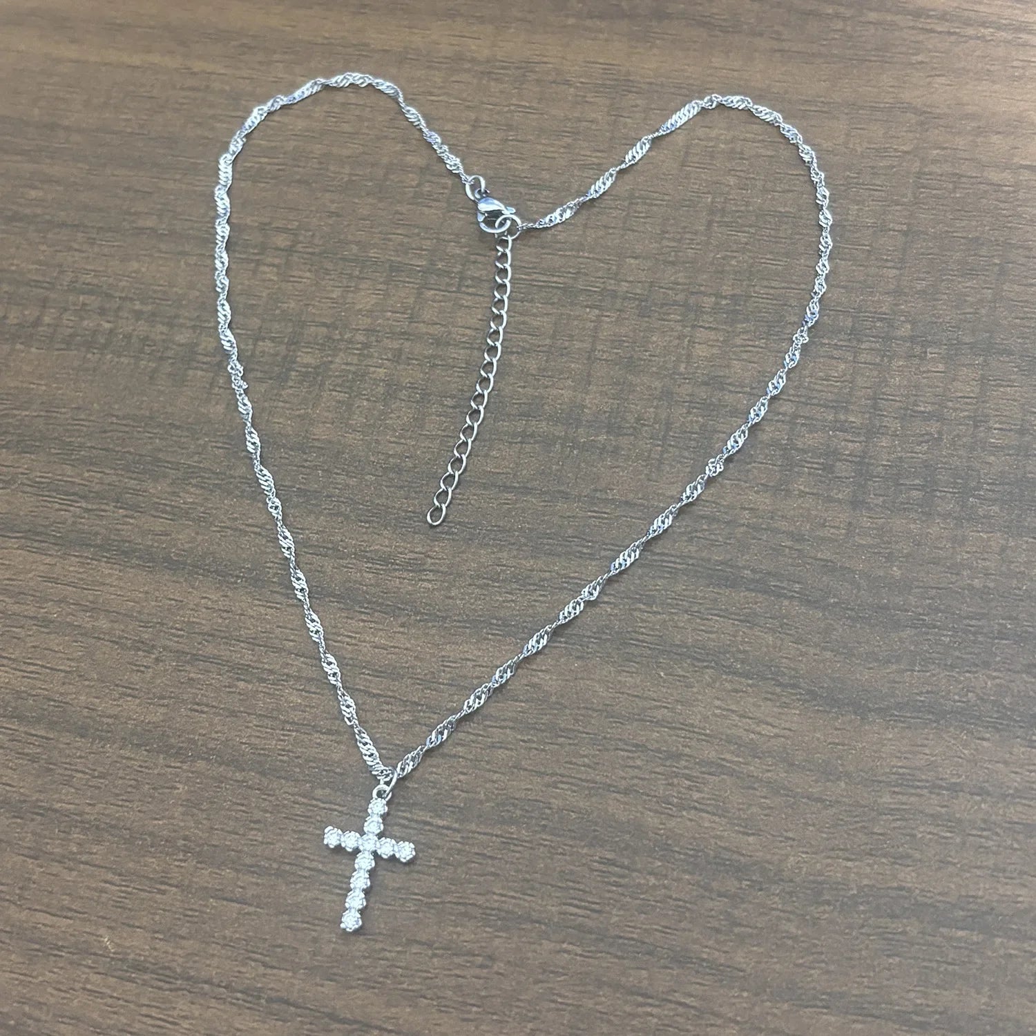18K Gold Cross Necklace