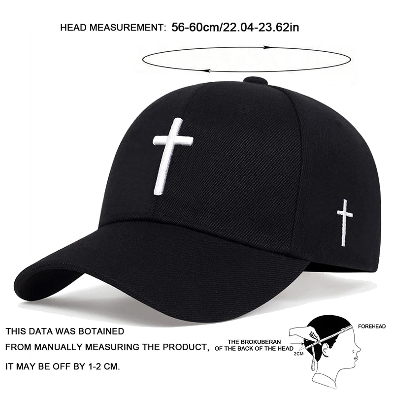 Cross Embroidery Cap