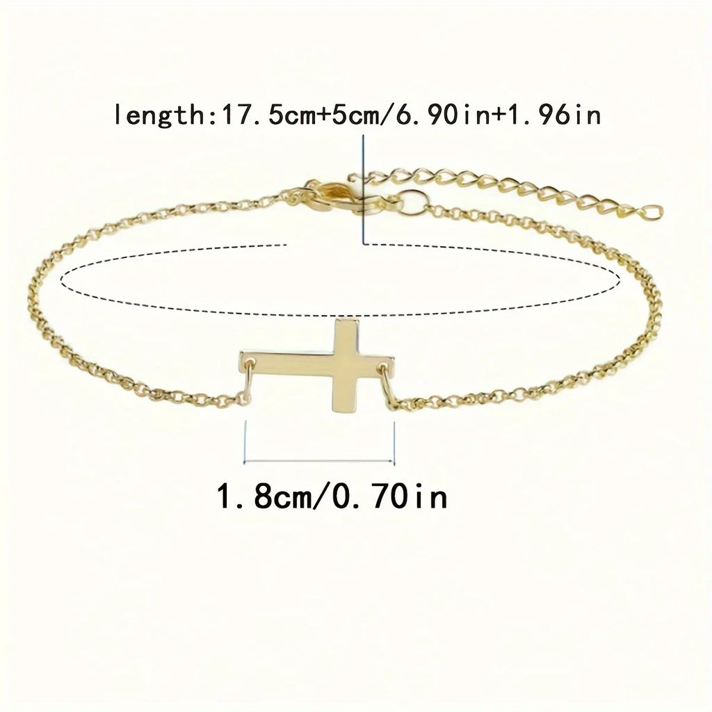 Cross Chain Bracelet