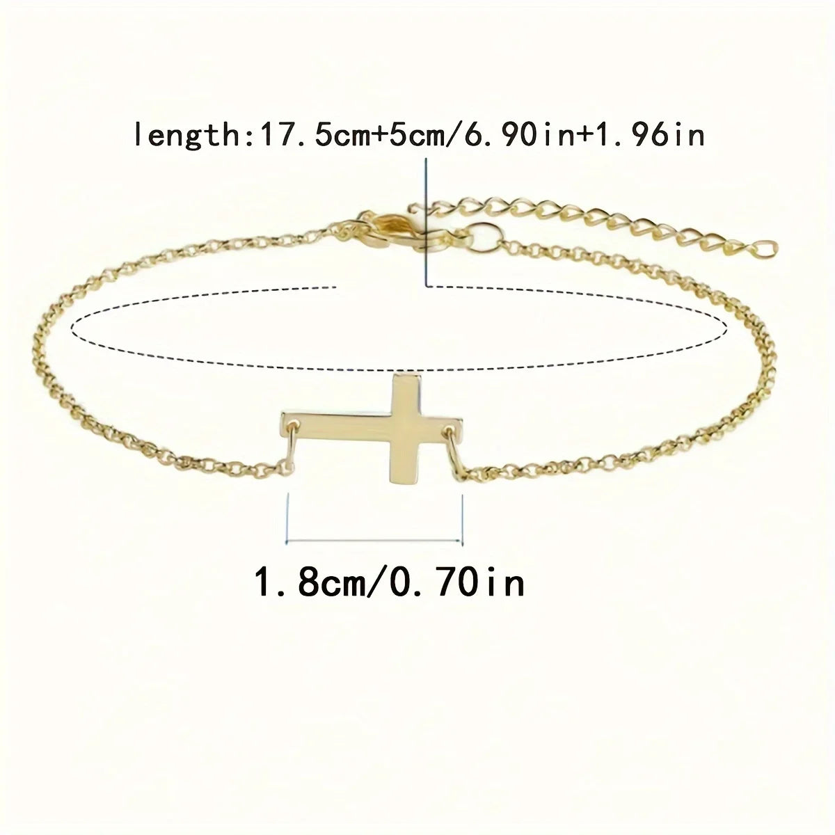 Cross Chain Bracelet