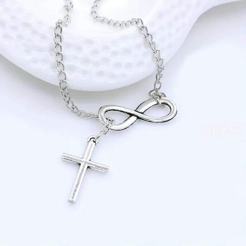 Lucky 8 Cross Necklace