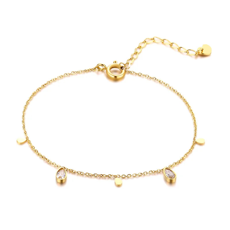 Birthstone Cross Bracelet