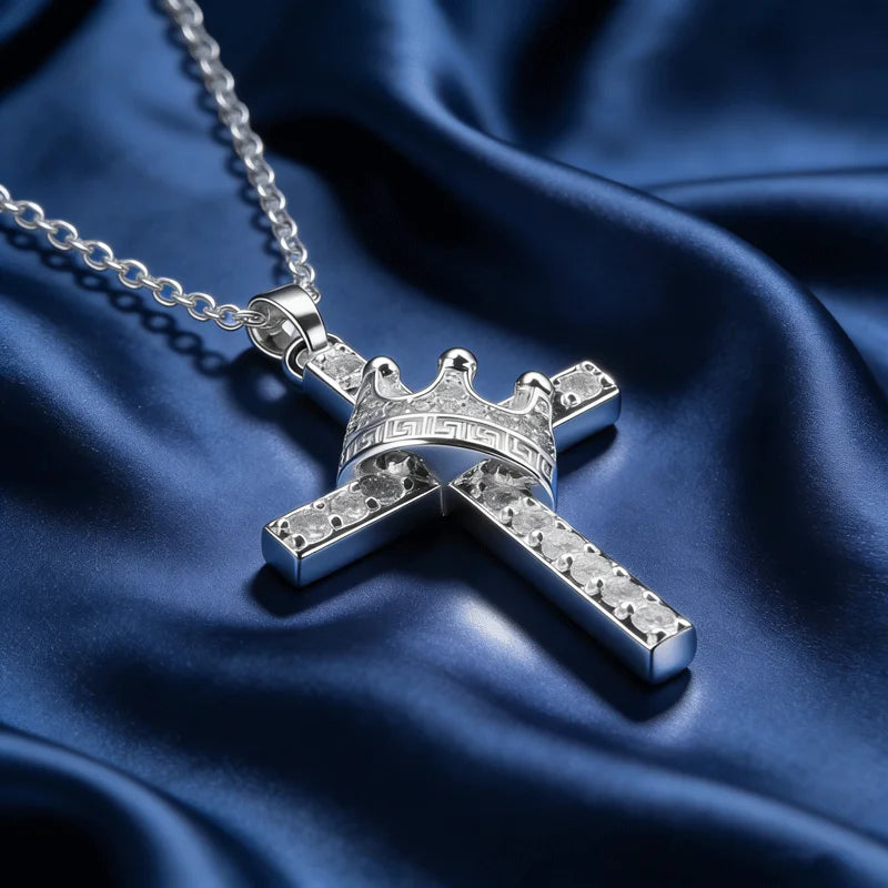 Crown Cross Necklace