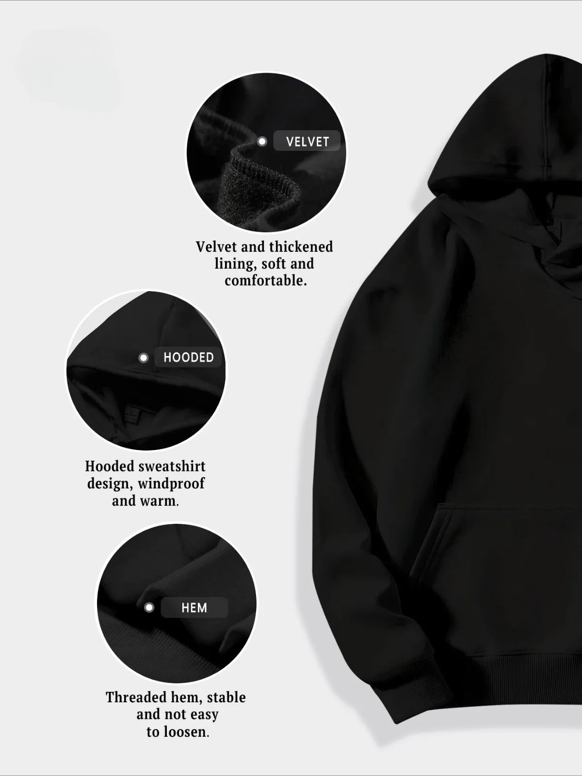 Heavyweight Cross Hoodie