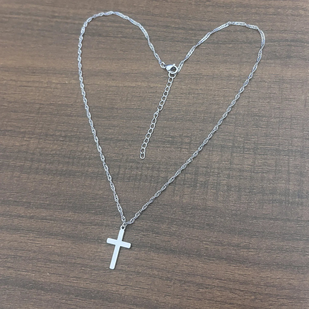 18K Gold Cross Necklace
