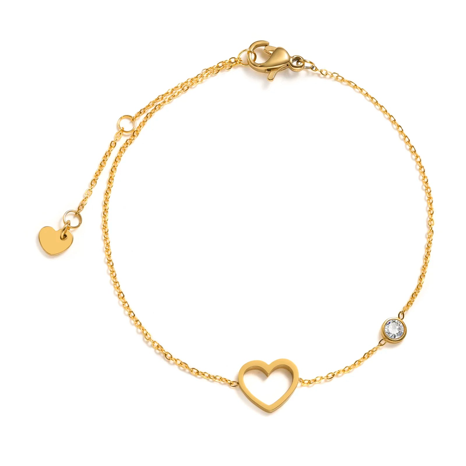 Birthstone Cross Bracelet